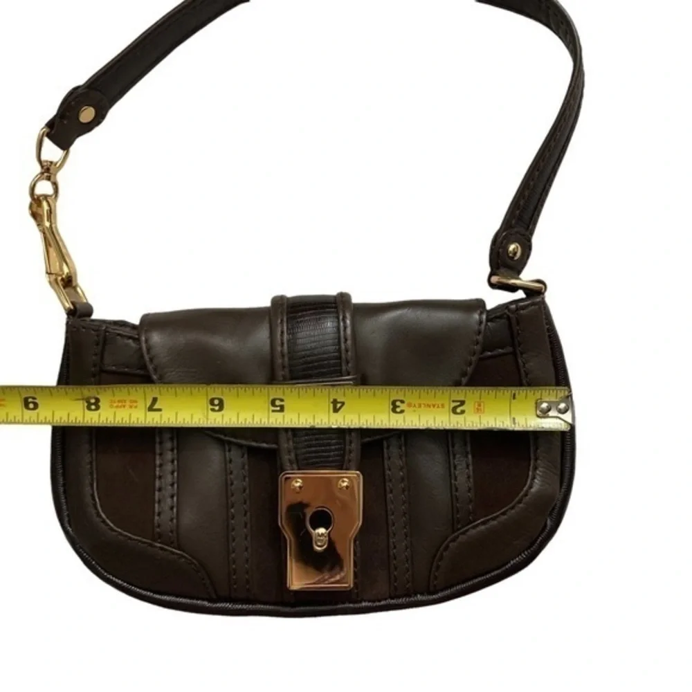 Michael Kors brown leather mini bag